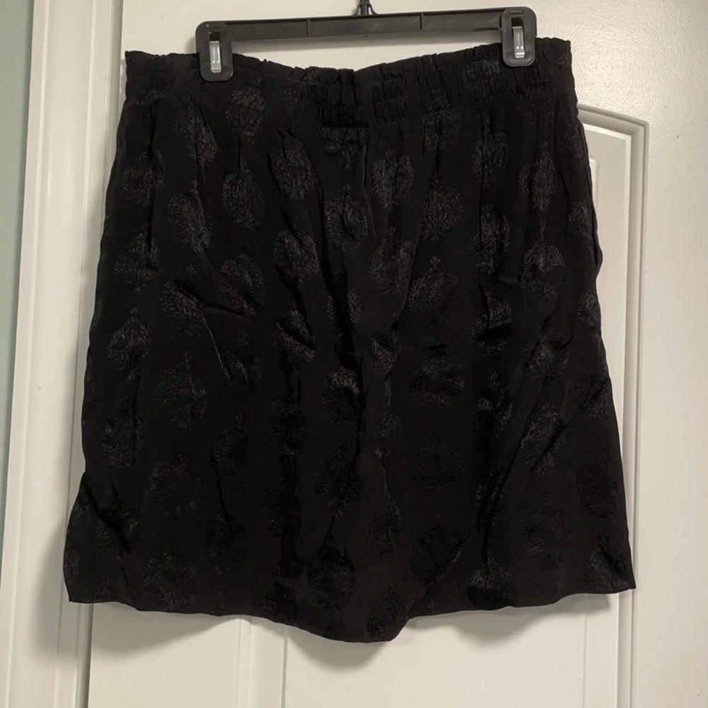 Black Patterned Loft Skirt
